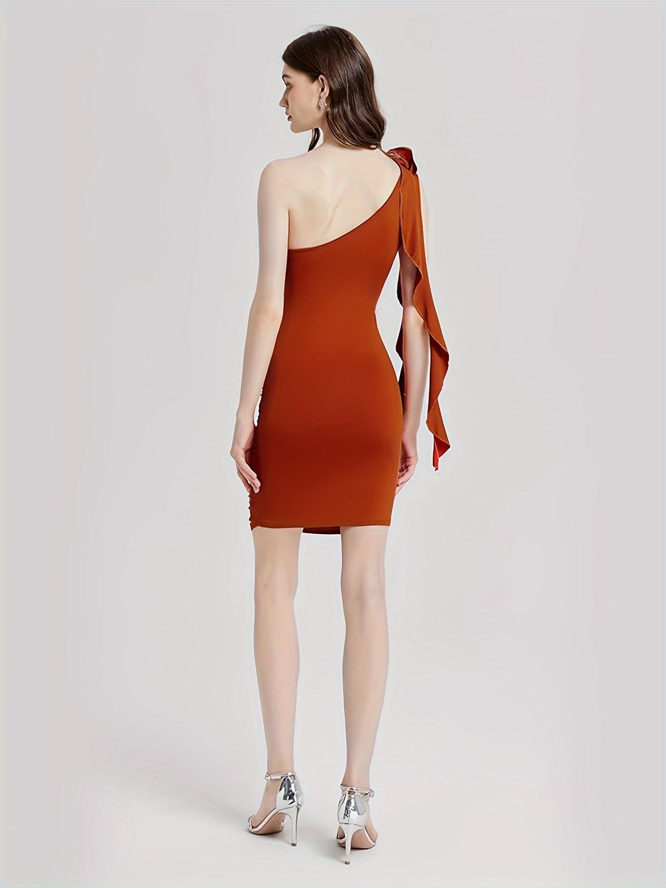 Women's Cocktail Mini Dresses - One Shoulder Sleeveless Bodycon Dress For Women Party Dress