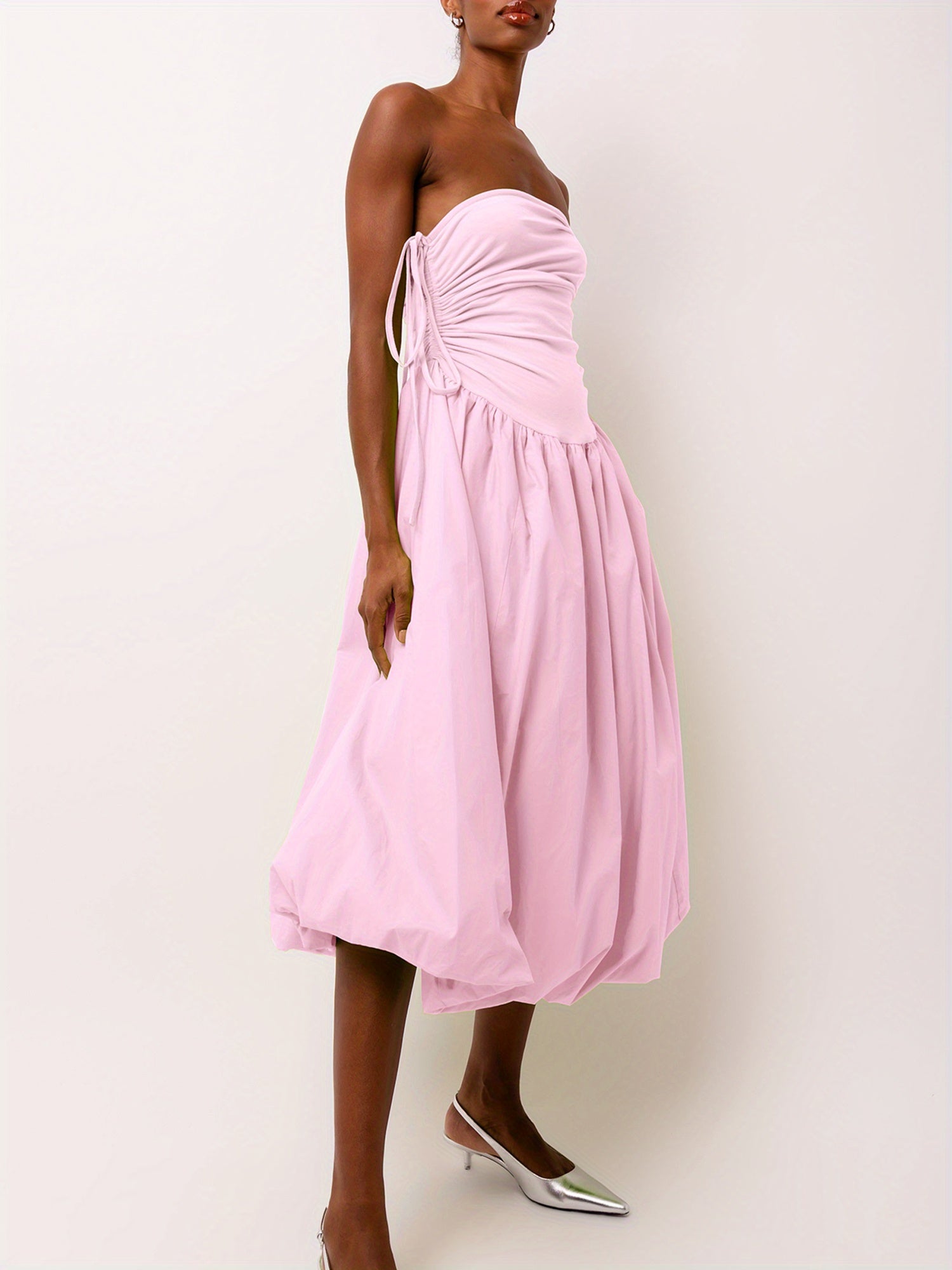 Elegant Women's Red Maxi Cami Dress - Flowy, Sleeveless with Spaghetti Straps, Boho Style, Solid Color, Polyester Blend, Machine Washable