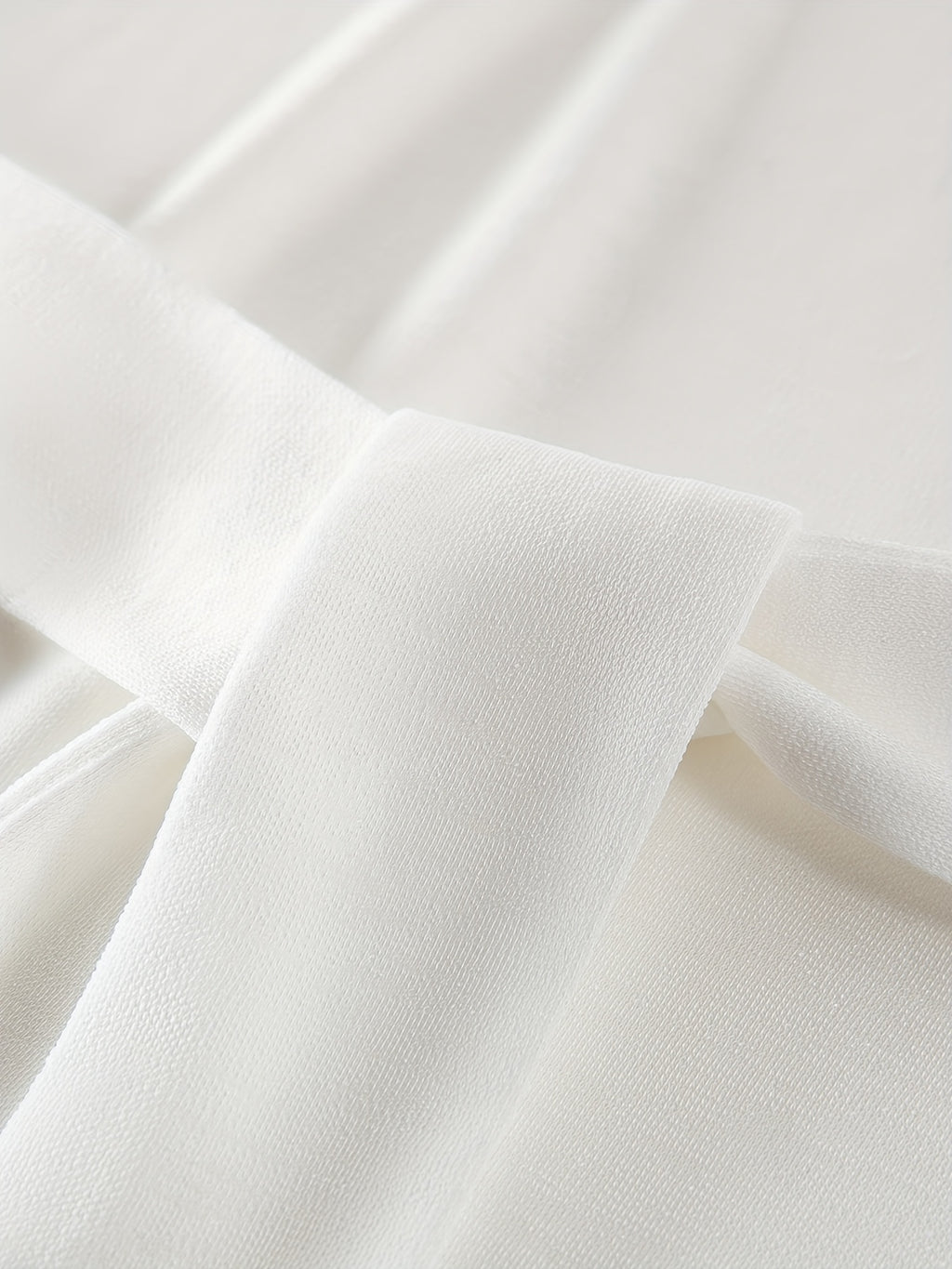 Elegant Waist Tie T-Shirt XWI Women's Elegant Short Sleeve T-Shirt | Spring Summer Casual Top with Waist Tie-Belt Detail, Semi-Sheer Round Neck, H-Line Fit, Machine Washable