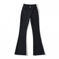 Trendy Women's High Waist Flared Denim Pants - Folded Hem Leg-Lengthening Hip-Lifting Casual Streetwear for Summer